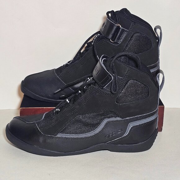 Sedici Podio Street Riding Light Weight Motorcycle Black Boots Men’s Size 9 US - Picture 3 of 15